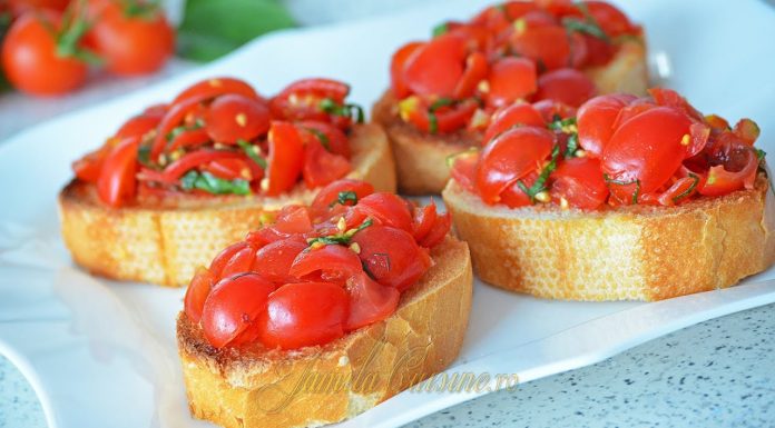 Cum se face bruschete cu rosii?