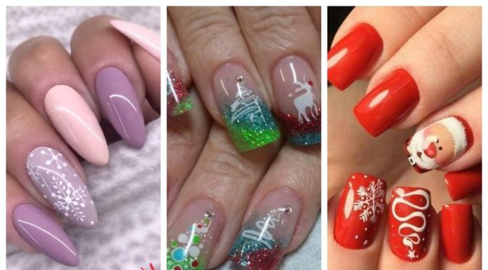 Unghii de Craciun simple: Cele mai trendy modele