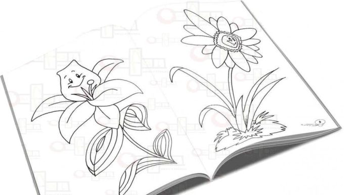 Floare de colorat: Care sunt cele mai frumoase planse de colorat flori?