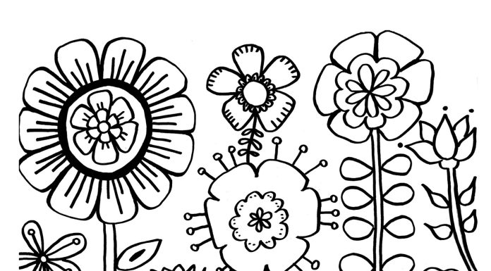 Floare de colorat: Care sunt cele mai frumoase planse de colorat flori?