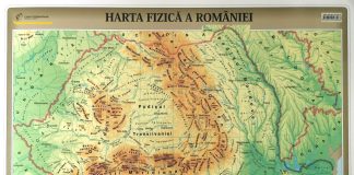 Care este harta fizica a Romaniei?