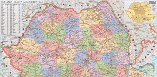 Care este harta geografica a Romaniei?