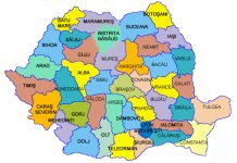 Care este harta judete a Romaniei?