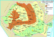 Care este harta de relief a Romaniei?