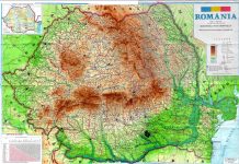 Care este harta fizica a Romaniei?