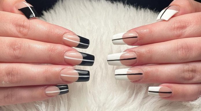 Ce model de unghii cu gel negre patrate sa alegi?