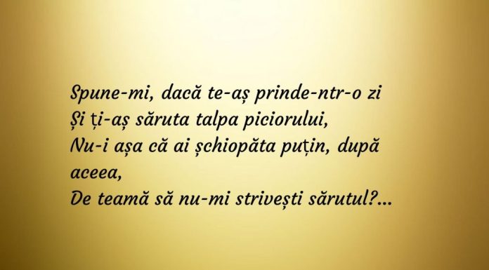 Ce poezie de dragoste sa trimiti iubitei?