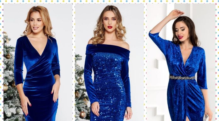 Care sunt cele mai frumoase rochii albastre elegante?