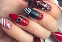 Top modele de unghii cu gel de Craciun