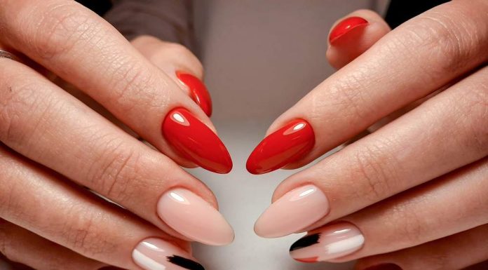 Ce modele de unghii rosii cu strasuri sa-ti faci anul acesta?